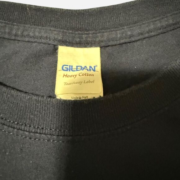 Gildan Men's Navy and Blue T-shirt - Picture 2 of 4